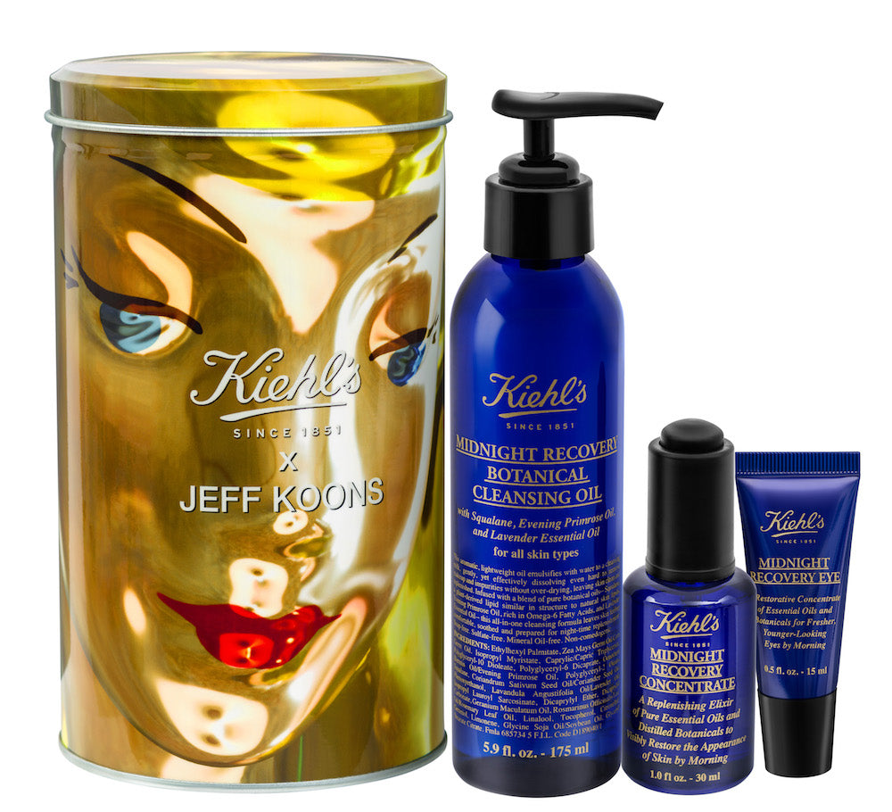Review, Skincare Trend 2017, 2018: Kiehl's and Jeff Koons Project For International Centre for Missing & Exploited Children, Midnight Recovery Concentrate, Botanical Cleansing Oil, Eye Cream
