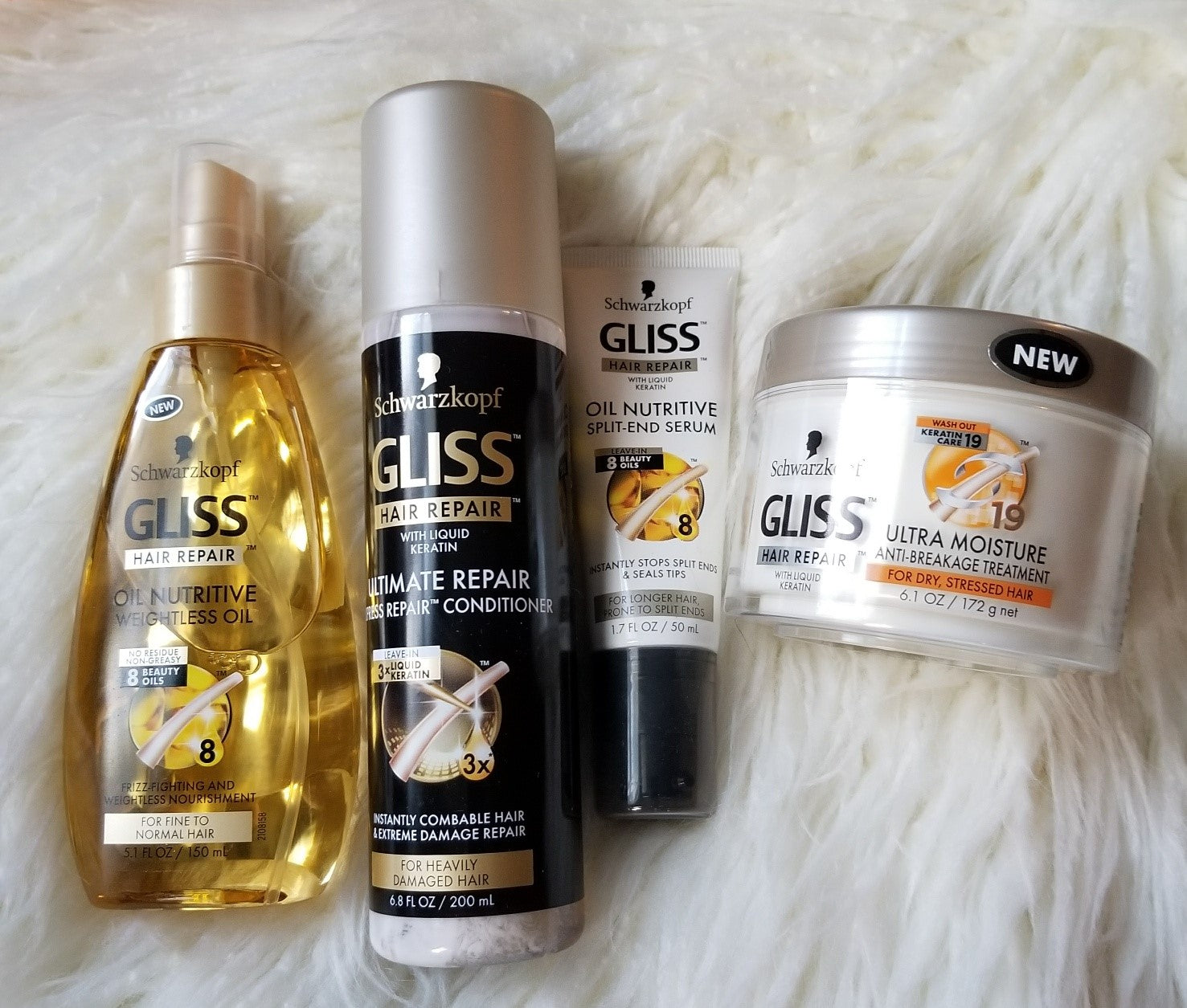 Review, Photos, Ingredients, Hairstyle, Haircare Trend 2017, 2018, 2019: Schwarzkopf Split-End Serum, Oil Nutritive Weightless Oil, Express Repair Conditioner, Anti-Breakage Treatment