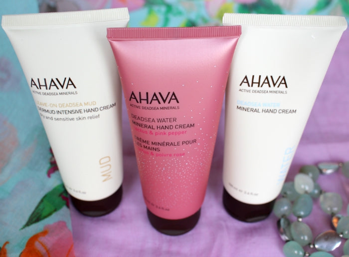 Giveaway, Review, AHAVA, Cactus, &, Pink, Pepper, Mineral, Hand, Cream, Mineral, Body, Lotion, and, Dry, Oil, Body, Mist