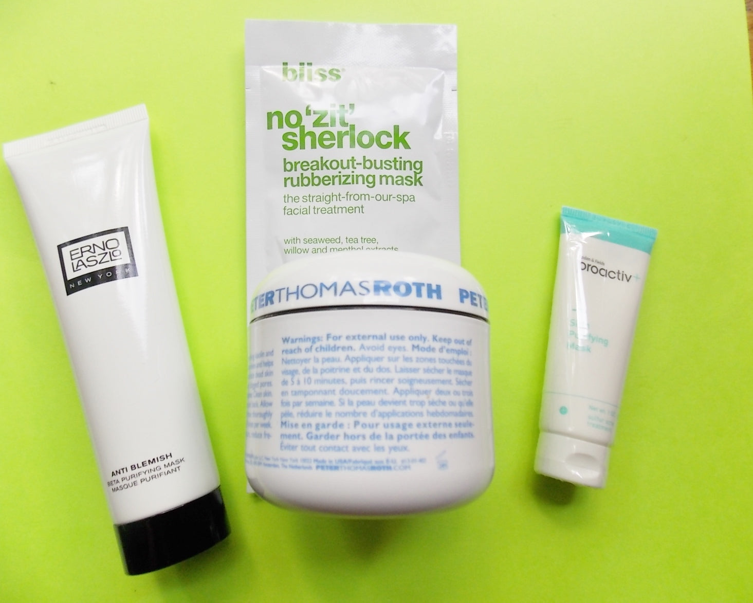 Review, Ingredients, The, 4, Best, Acne, Masks, To, Use, This, Weekend, Bliss, Erno, Laszlo, Peter, Thomas, Roth, Proactiv, +