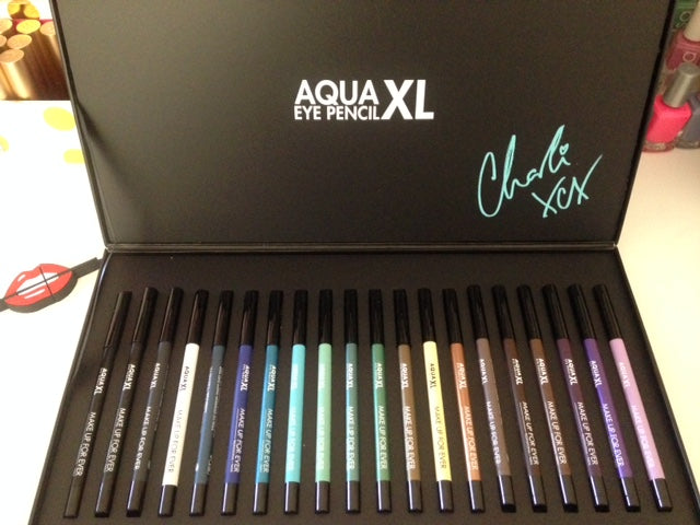 Review, Swatches, Shades, Colors, Make, Up, For, Ever, Aqua, XL, Eyeshadow, Pencils, Collab, With, Charli, XCX