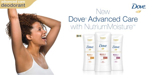 Discount: Dove® Advanced Care Deodorant With NutriumMoisture™ Technology - Save $2 With Coupon