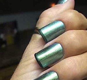 Top 10 Nail Polish Trends 2013, Swatches: Two-Tone French Manicures, Metallics, Half-Moon, Holographic