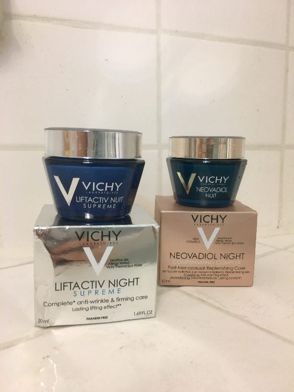 Review, Ingredients, Skincare Trend 2017, 2018: Vichy Neovadiol Night Compensating Complex Menopausal Replenishing Care, Liftactive Complete Anti-wrinkle & Firming Care