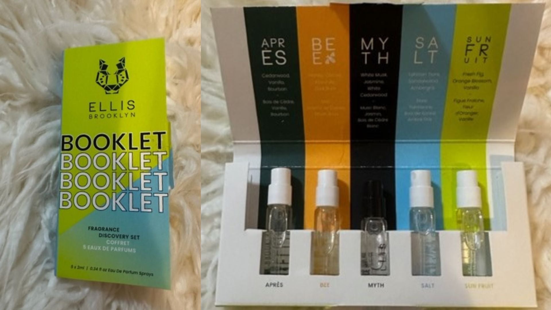 review, photos, ingredients, trends, perfume, fragrance, 2022, 2023, ellis brooklyn booklet fragrance discovery set, apres, bee, myth, salt, sun fruit, eau de parfums, best selling fragrances