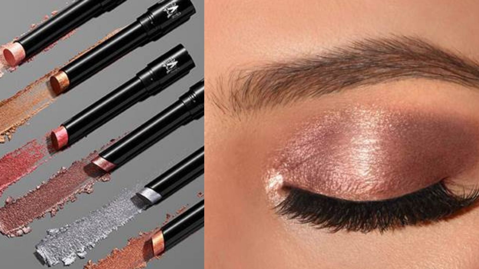 makeup, reviews, ingredients, swatches, photos, trends, 2020, 2021, kvd vegan beauty, dazzle sticks, glitter eyeshadow, best sparkly eyeshadows, best glitter eyeshadows, kat von d