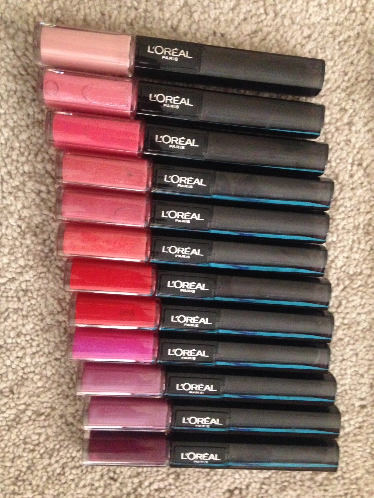 Review, Swatches, New, L'Oreal, Infallible, Pro, Last, Lip, Color, 2, Step, Formula, with, Rich, Pigmented, Colors, Gloss, Lipstick