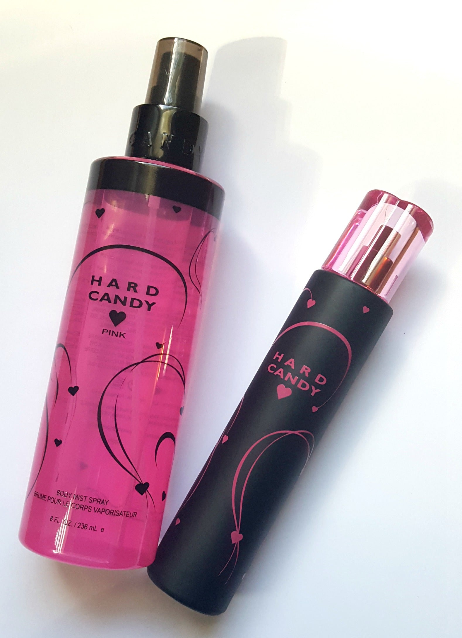 Review, Photos, Perfume, Fragrance Trend 2017, 2018: Hard Candy Pink Body Mist, Hard Candy Black Eau de Parfum