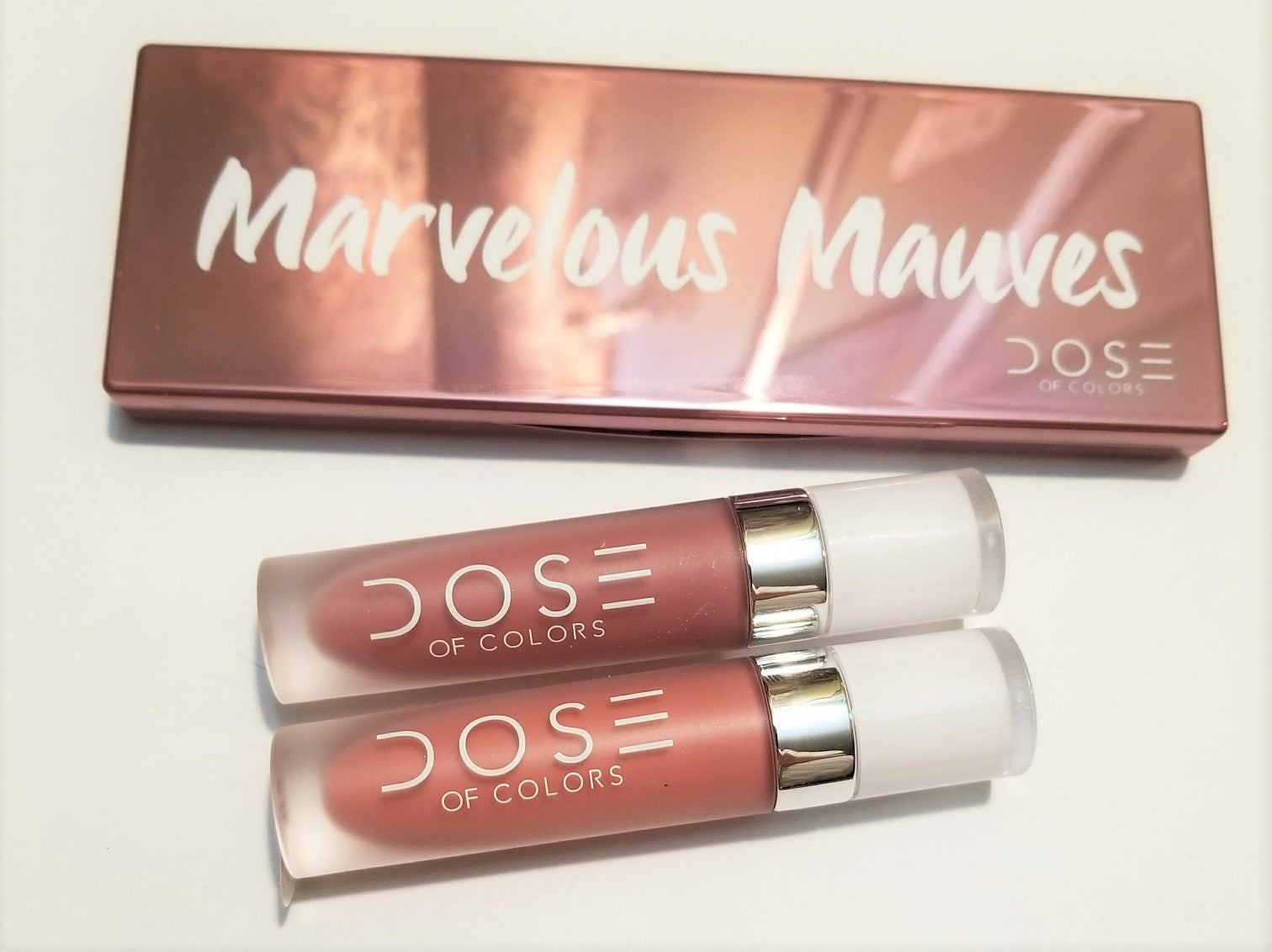 Review, Swatches, Makeup Trends 2018, 2019: Dose of Colors Marvelous Mauves Eyeshadow Palette, Matte Liquid Lipstick, Stone, Bare With Me