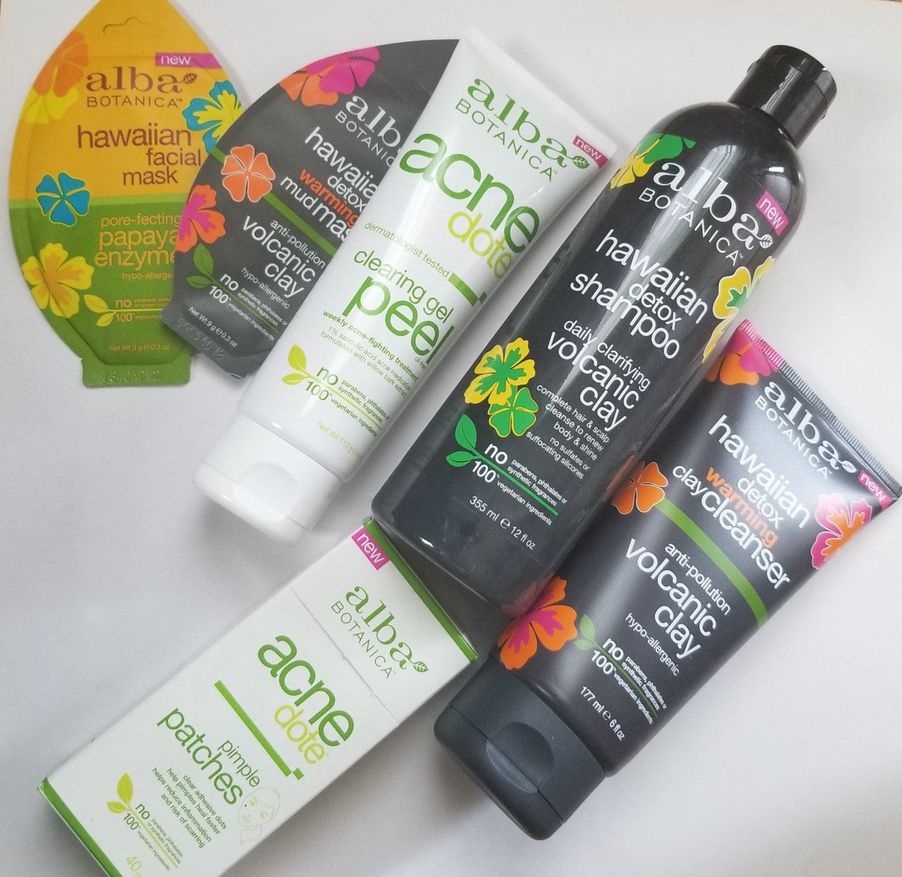 Review, Ingredients, Photos, Skincare Trend 2018, 2019, 2020: Alba Botanic, Hawaiian Detox Shampoo, Warming Clay Ceanser, Mud Mask, Acne Dote Pimple Patches, Clearing Gel Peel, Facial Mask