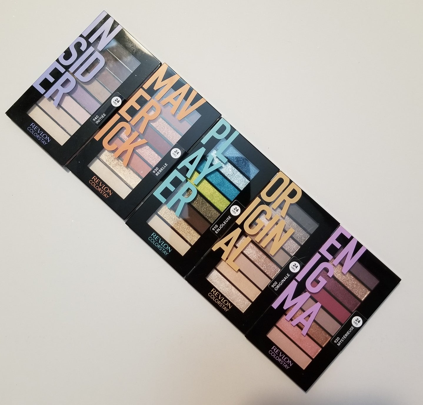 Review, Swatches, Photos, Makeup Trends 2019, 2020: Revlon Color Stay Looks Book Eyeshadow Palettes, Original, Player, Enigma, Maverick, Insider