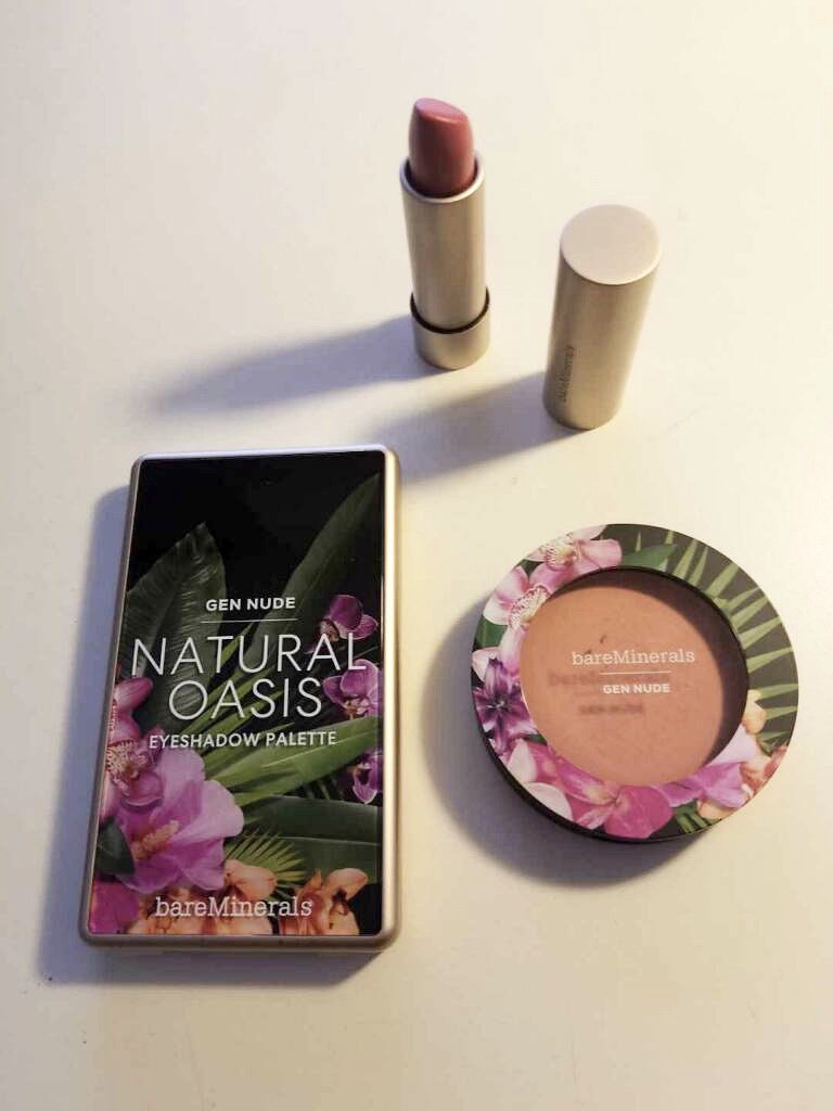 Review, Swatches, Photos, Makeup Trends 2020, 2021: Bare Minerals, The Beauty of Nature, Gen Nude Spring Shade Collection, Mineralist Hydra Smoothing Lipstick, Powder Blush, Nude Natural Oasis Eyeshadow Palette