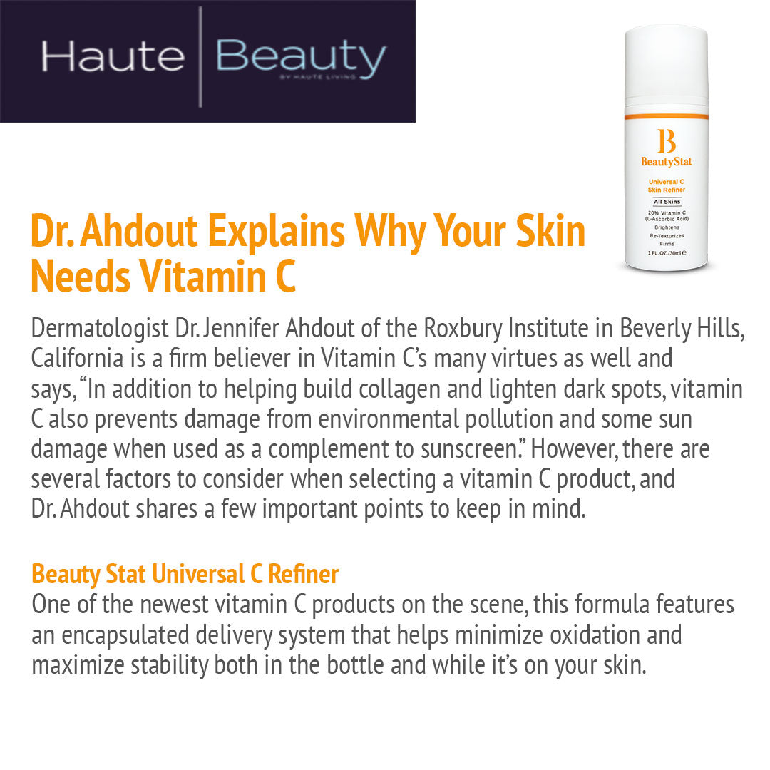 In HauteLiving: Universal C Skin Refiner Recognized As A Must-Try Vitamin C Product