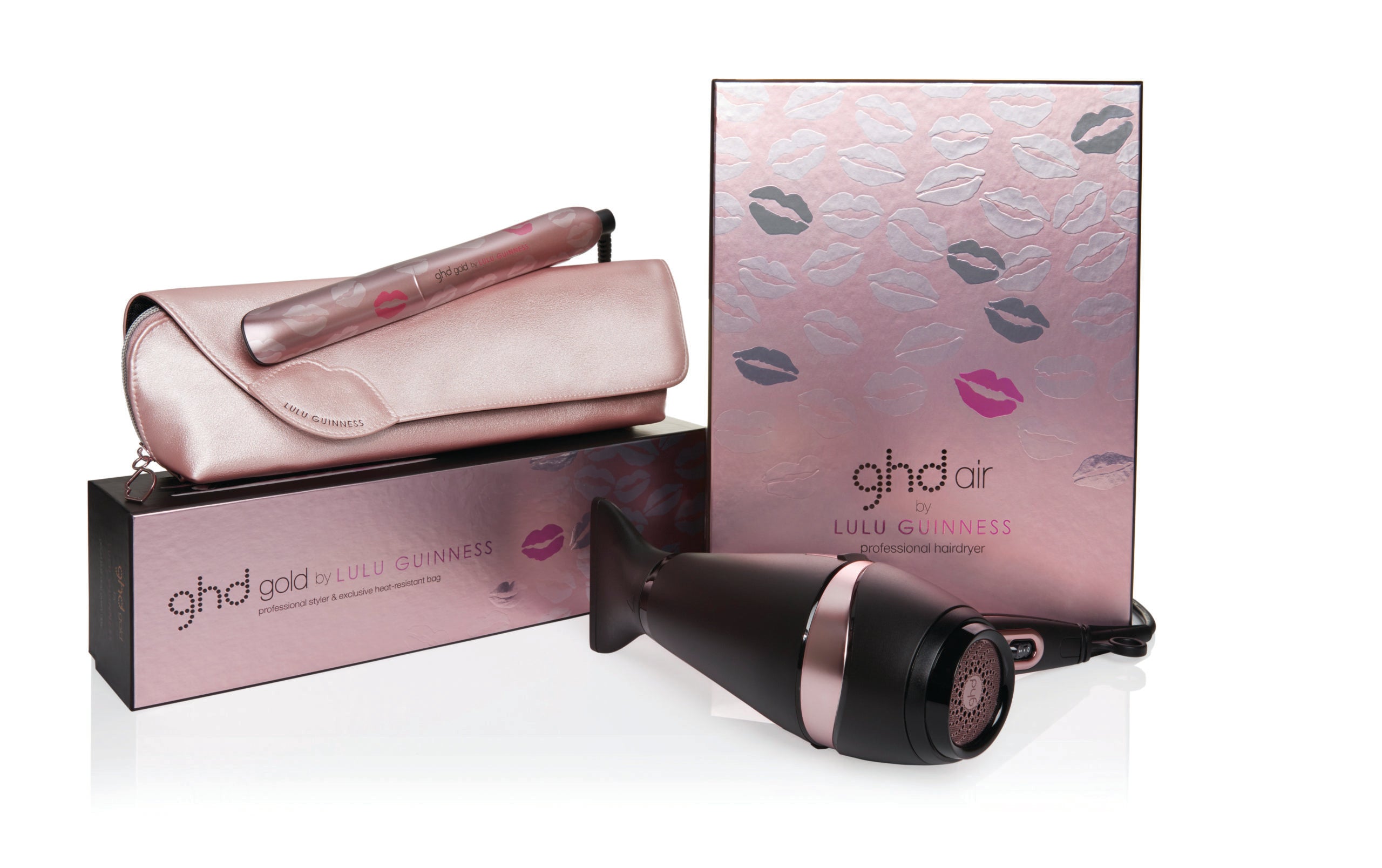 Review, Photos, Hairstyle, Hair Tools, Haircare Trend 2018, 2019, 2020: GHD, Lulu Guinness, Gold Styler 1" Flat Iron, Pink Air Dryer
