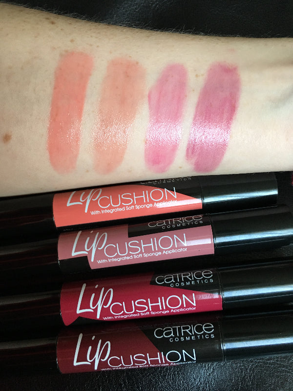 Review, Photos, Swatches, Makeup Trend 2017, 2018: Catrice Cosmetics Lip Cushion, Gel Eyeliner, Caroline's Crush, Better Make A Mauve, A Little Soul Fruit, What Happens After Midnight, Lipstick, Drugstore