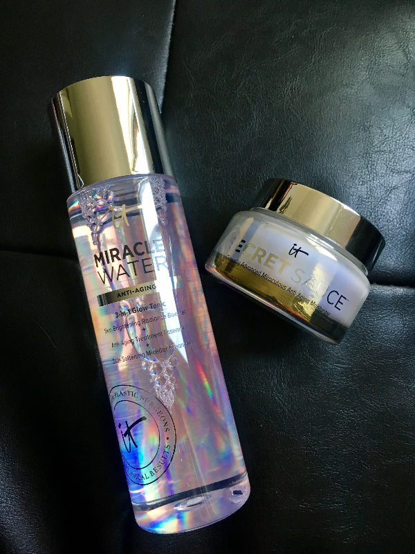 Review, Ingredients, Photos, Swatches, Skincare Trend 2017, 2018: It Cosmetics Miracle Water 3-In-1 Glow Tonic, Secret Sauce Clinically Advanced Miraculous Anti-Aging Moisturizer