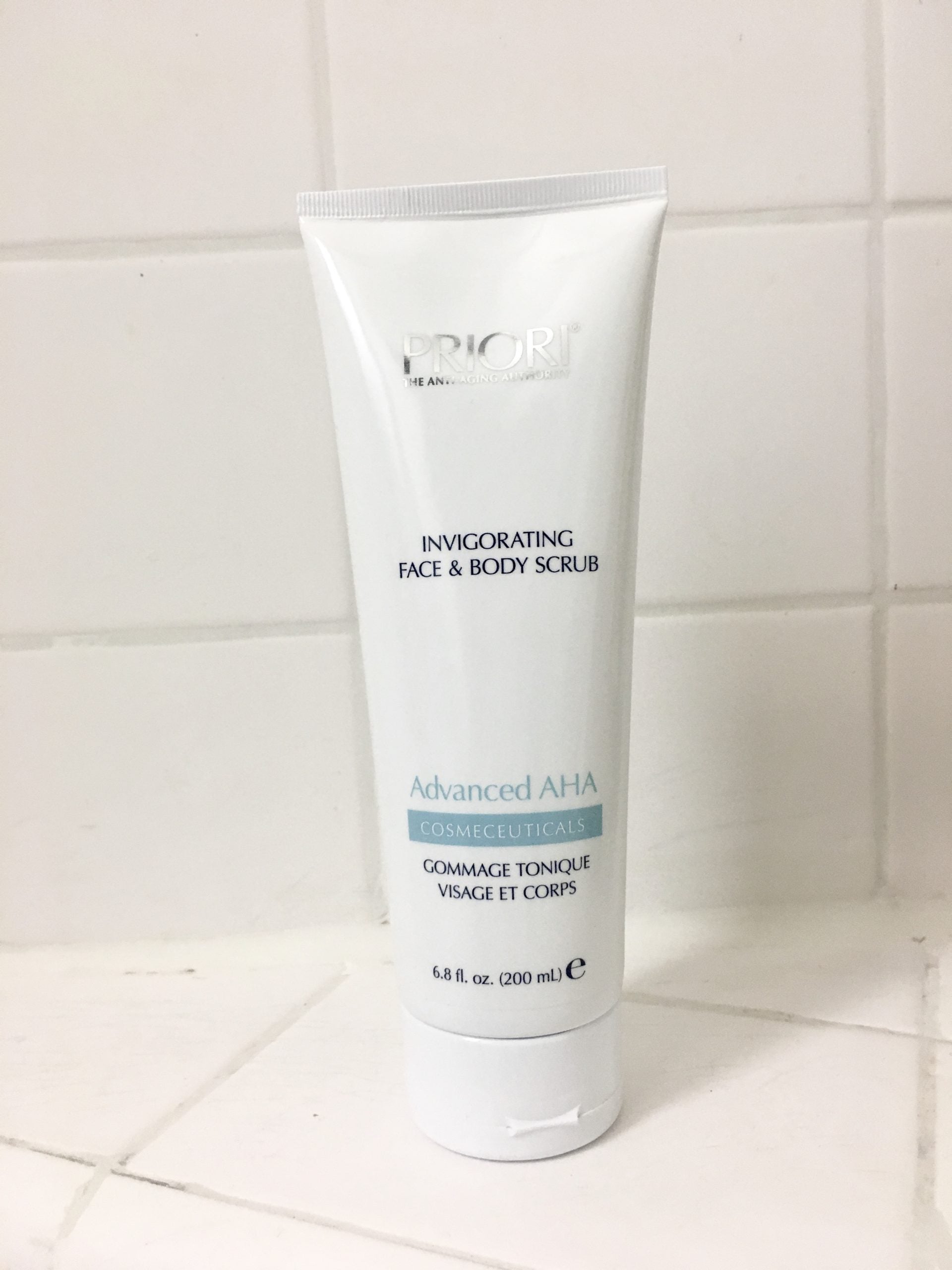Review, Ingredients, Photos, Swatches, Skincare Trend 2017, 2018, 2019: Priori Advanced AHA Invigorating Face and Body Scrub