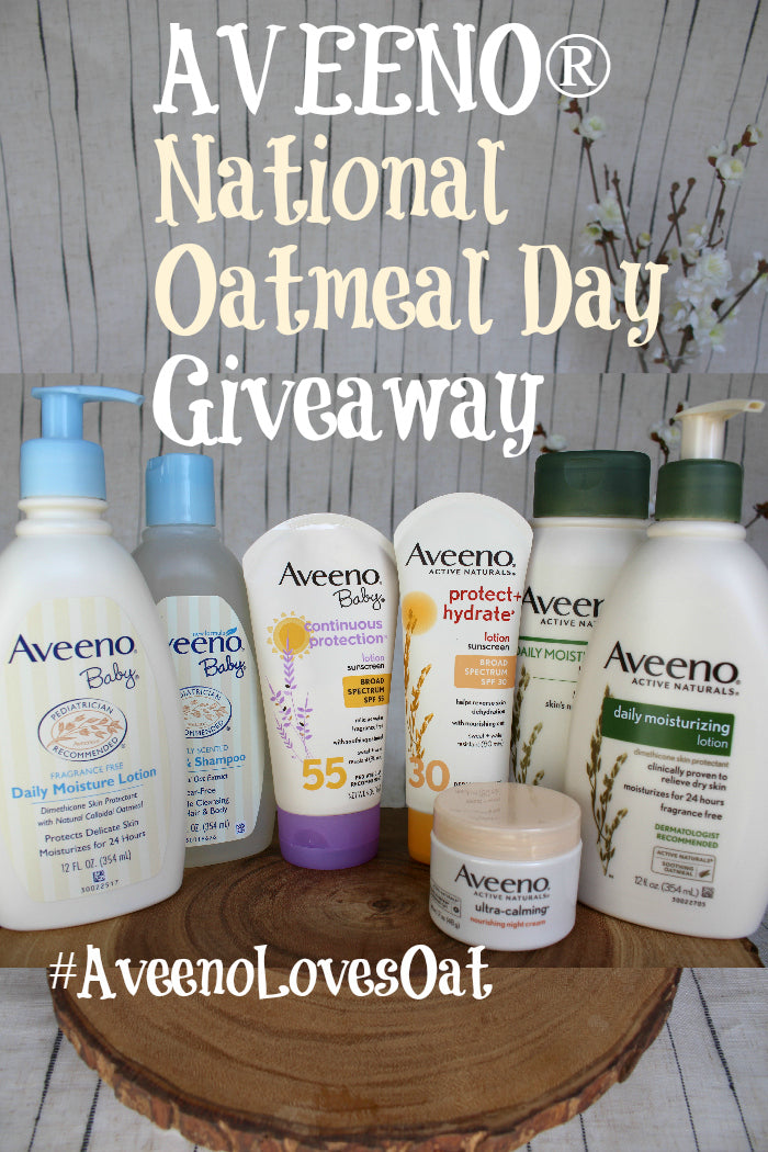 GIVEAWAY. AVEENO®. National. Oatmeal. Day. Giveaway. review. ingredients. daily. moisturizing. ulta. calming