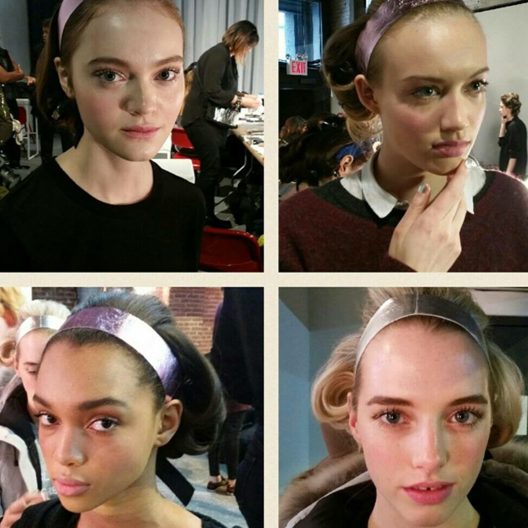 Best, Makeup, Trends, Swatches, Looks, From, NYFW, Fall, Winter, 2015, 2016, Fresh, Faced, Beauty, Luminous, and, Dewy, Skin