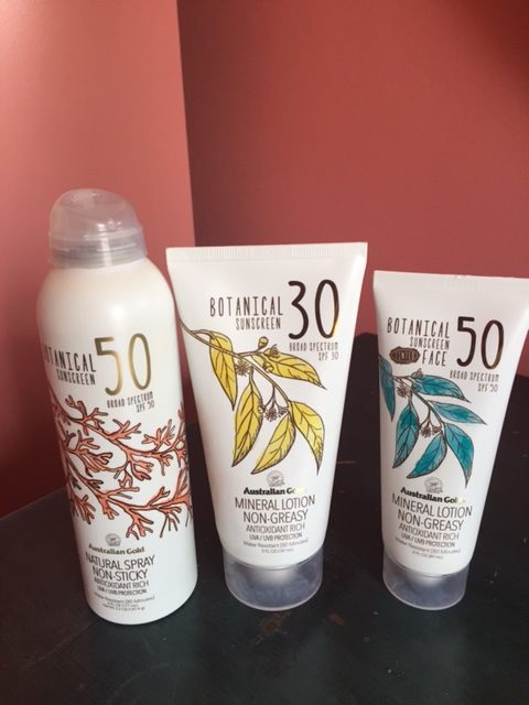 Review, Ingredients, Photos, Skincare Trend 2018, 2019, 2020: Australian Gold, Best Sun Protection Products, Botanical SPF 30 Mineral Lotion, SPF 50 Natural Spray, Tinted Face Lotion