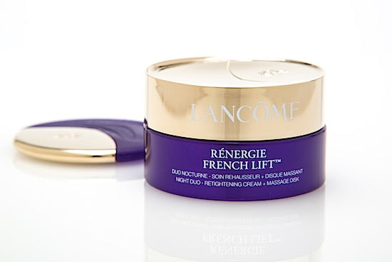 Cosmetic Chemist Review, Video: Lancôme Rénergie French Lift™ Duo Nighttime Cream & Massage Disk - Dry Facial Skincare Ritual