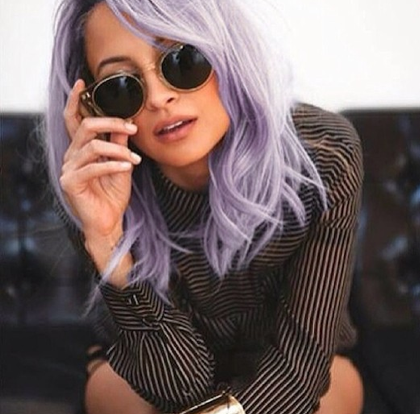 Pastel Purple Haircolor Trend Review 2014, 2015 Photos: Hot Head Extensions – How To Temporarily Change Your Color Without Damage, Chemicals Like Nicole Richie