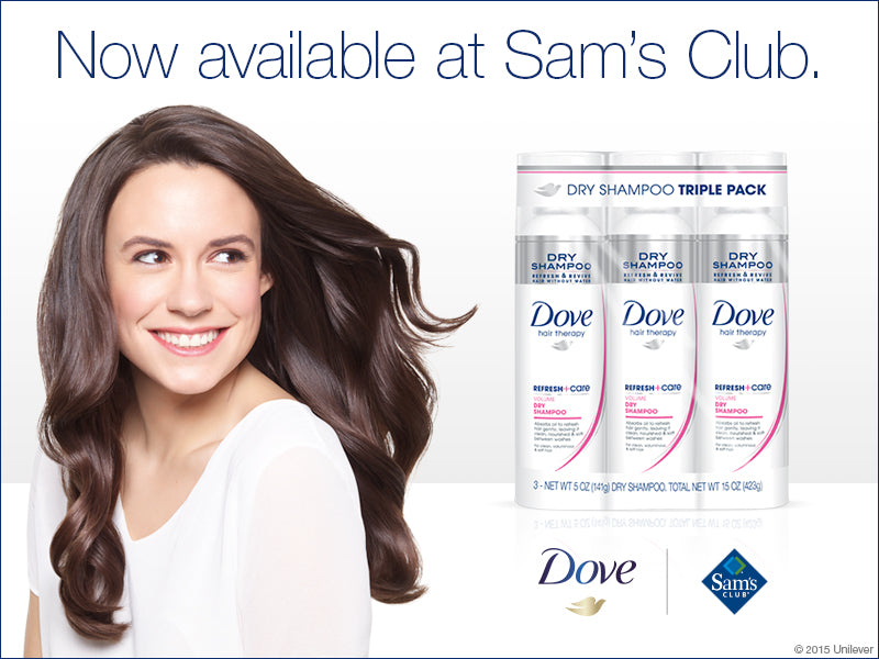 Review, Dove®, Refresh, +, Care, Dry, Shampoo, at, Sam's, Club, before, after, photos