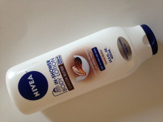 Skincare Product Review, Photos: Nivea In Shower Cocoa Butter Lotion, Cream, Nourishing Body Oil, Essentially Enriched, Sensitive Post Shave Balm