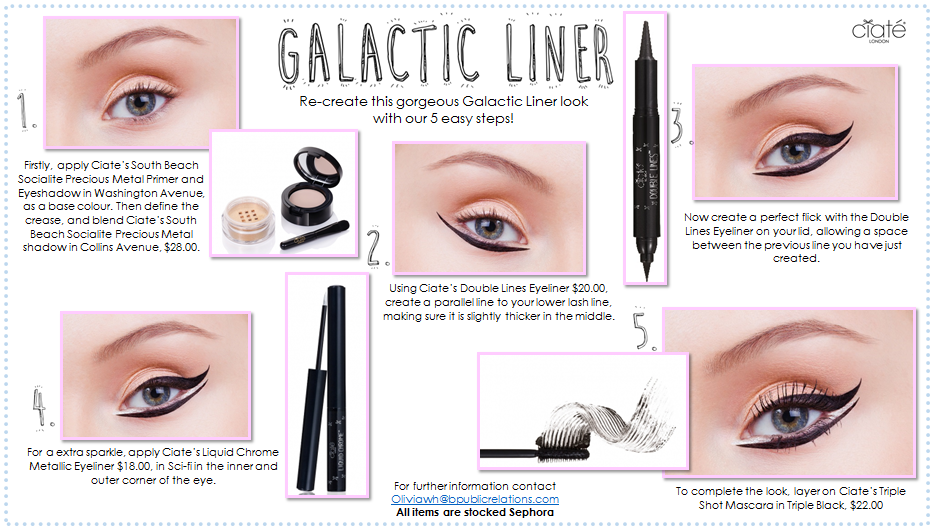 Review, Ciaté, London, Liquid, Chrome, Metallic, eyeliner, How, To, Get, The, Perfect, Winged, Galactic, Liner, Look
