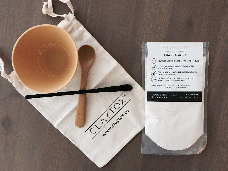 Skincare Product Review, Photos, Ingredients, Before/After, Trend 2017, 2018: Claytox Kaolin White Clay Masque, DIY