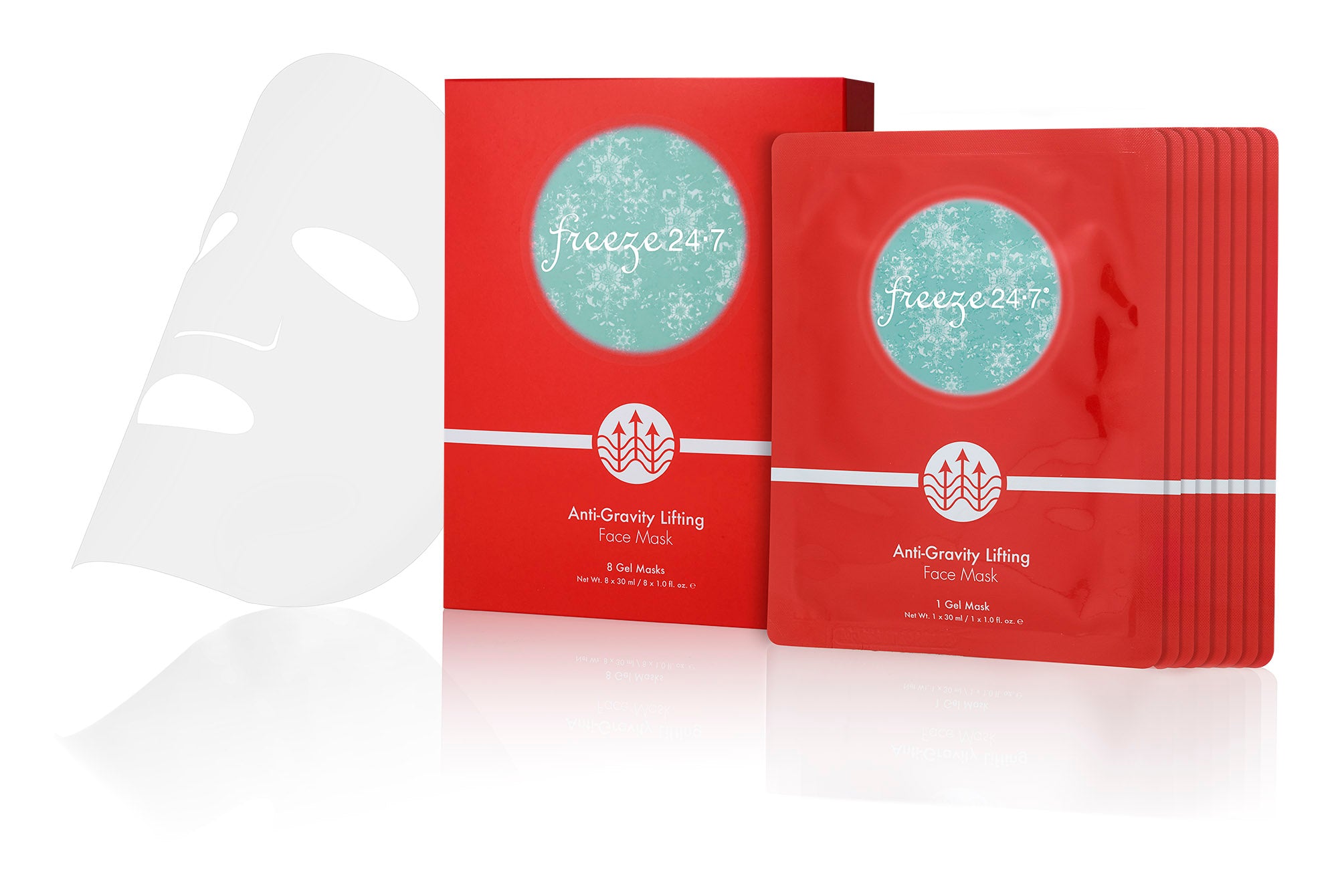 Review, Ingredients: Freeze 24-7 Anti-Gravity Lifting, Radiance Brightening, Intense Hydrating Face Masks