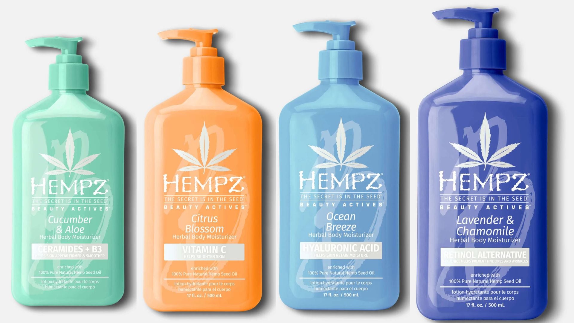 review, photos, ingredients, trends, 2023, 2024, hempz, beauty actives collection, body moisturizers, cucumber & aloe, lavender & chamomile, citrus blossom, ocean breeze, best spring skincare products