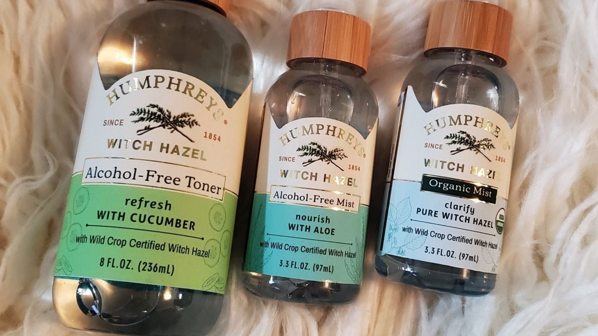 review, skincare, ingredients, trends, 2020, 2021, humphreys, witch hazel, best toners, alcohol free toners, cucumber, aloe, drugstore skincare