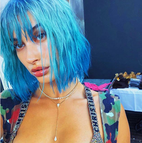 Best Hairstyles, Looks, Trends, 2018, 2019, 2020: Blue Hair Don't Care, Kim Kardashian, Hailey Baldwin, Halsey, SPLAT 1 Wash Temporary Dye, 10 Wash No Bleach Kit, 30 Wash Original Kit,