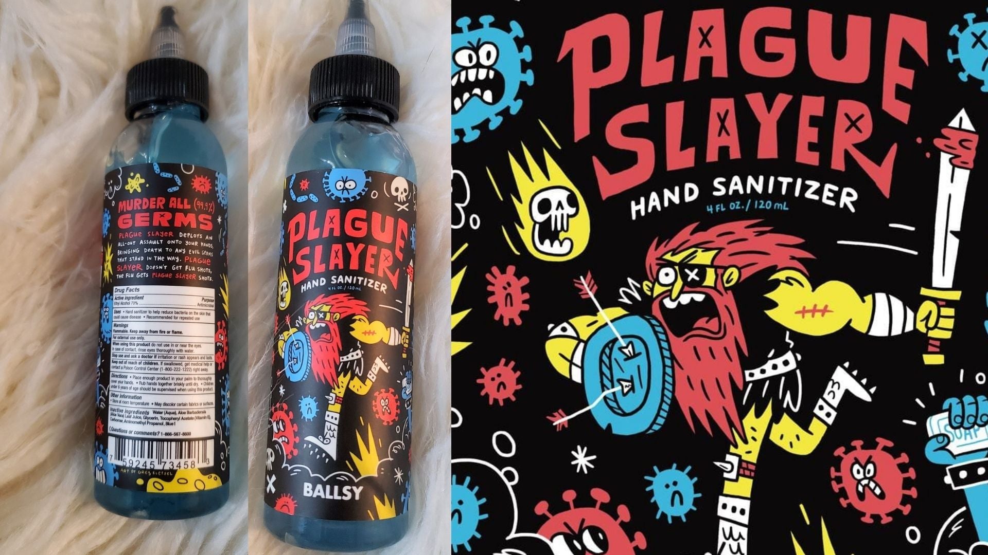 review, skincare, ingredients, photos, trends, ballsy, plague slayer, hand sanitizer, personal protection equipment, where to find hand saniziter during the pandemic