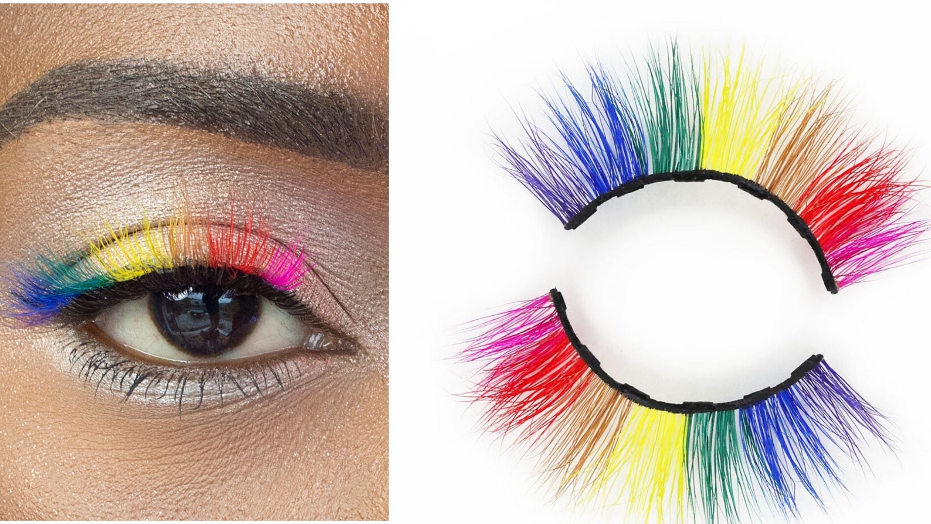 Review, Swatches, Photos, Makeup Trends, 2020, 2021, Glamnetic, POWER Lashes, Best Magnetic Eyelashes, Pride Month, June 2020, Rainbow Eyelashes