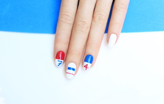 Makeup Trends 2017, 2018: How To Get A Modern Fourth of July Nail Look With Jin Soon Polish 2016 Review