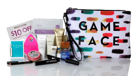 GWP, Preview, Beauty.com, &, designer, Milly, Game, Face, Bag, Packed, With, Makeup, Skincare, Samples, Spring, Summer, 2016