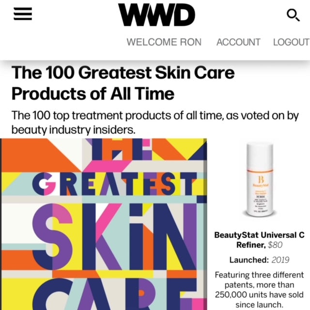 WWD Names BeautyStat Universal C Skin Refiner vitamin C serum Top Skincare Product Of All Time