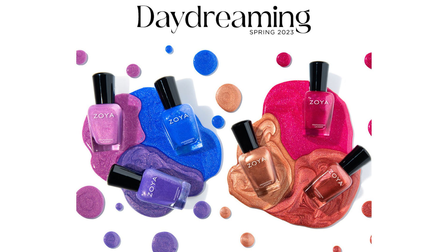 review, photos, ingredients, trends, 2023, 2024, zoya, daydream collection, spring 2023 collection, best new nail polishes, best new nail lacquers, toxin free nail polish, marie, terra, tink, sipsey, yardley