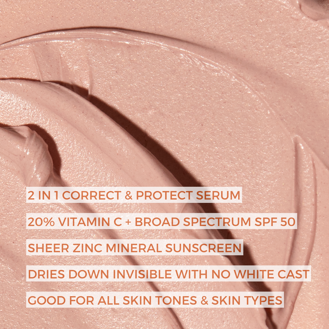 Universal C Skin Refiner Vitamin C Serum + SPF50 Mineral Sunscreen Travel Size