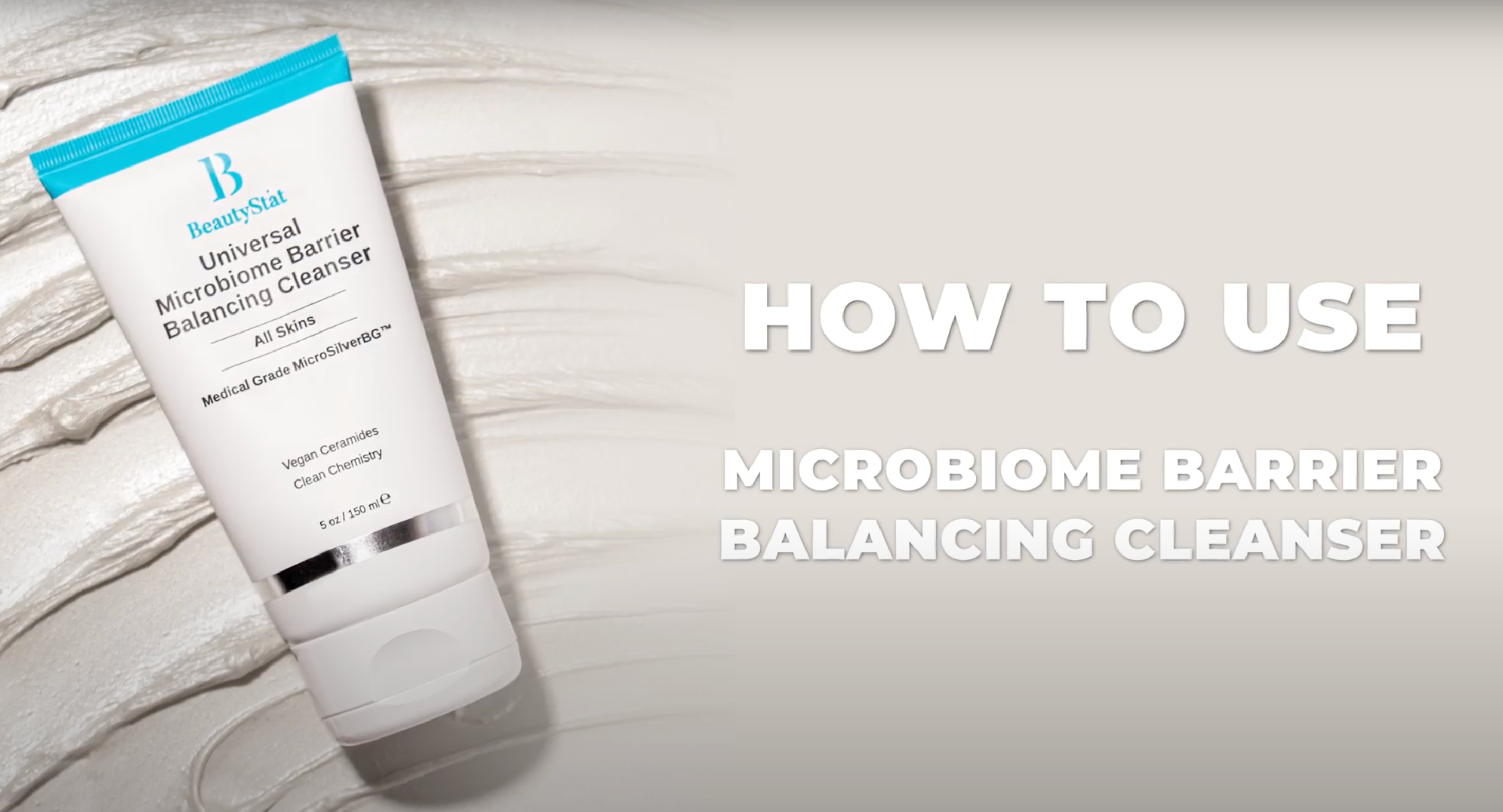 Load video: How To Use Microbiome Barrier Balancing Cleanser